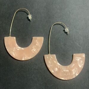 Light Peach Acrylic Earrings